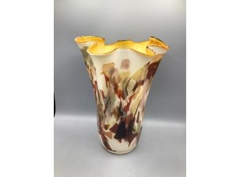 Asymmetrical Decorative Glass Vase