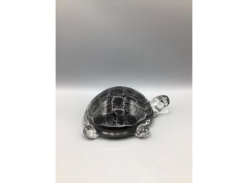 Decorative Glass Turtle Paperweight