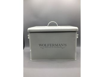 Wolferman's Fine Baking Decorative Tin With Handles