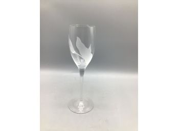 Frosted Leaf Champagne Flutes - Set Of Six