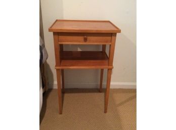Wooden One Drawer Nightstand