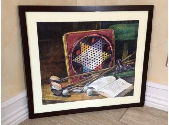 Chinese Checkers & Golf Framed Art Print