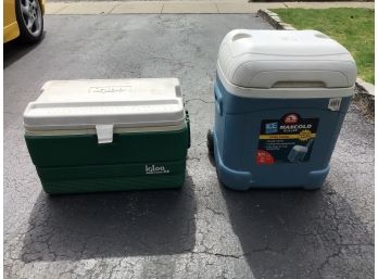 Igloo Plastic Coolers - Set Of Two