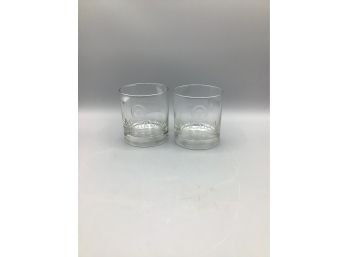 Bicardi Engraved Cocktail Glasses - Set Of Two