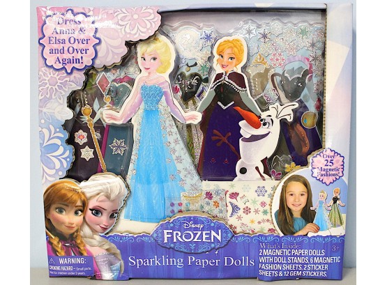 In-Box Disney Frozen Sparkling Paper Dolls (044)