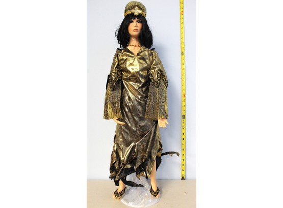 27' Cleopatra Porcelain Doll (001)