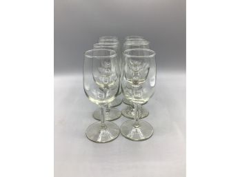 Small Goblet Drinking Glasses - Set Of Eight Glasses