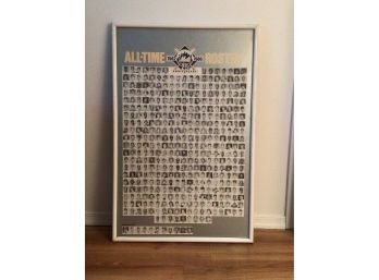 New York Mets 1962-1986 All Time Roster Framed Poster