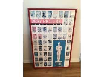The Oscars Best Pictures Of 1942-1991 Framed Theatre Poster