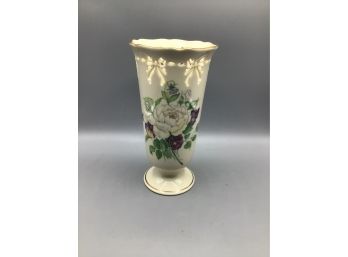 Lenox Vintage Victorian Rose Porcelain Vase