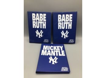 Line Drive Baseball Card Kit, Mickey Mantle & Babe Ruth - Set Of Three