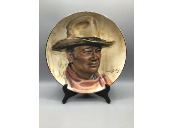 John Wayne 'The Man Of The Golden West' By Endre Szabo Collector Plate