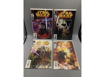 Star Wars Episode III Comic Books Signed By Dave Dorman With Letters Of Authenticity