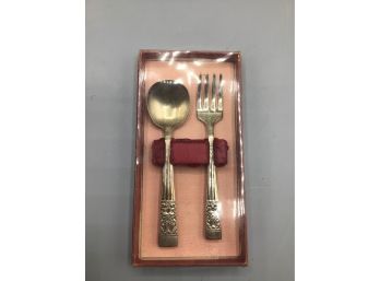 Community Silver Tone Fork & Spoon Set - Set Of Two