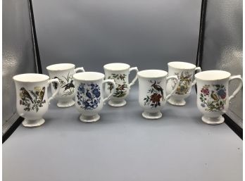 Crown Staffordshire Fine Bone China Tea Cups - Set Of Twelve