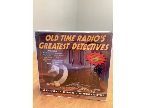 Old Time Radio's Greatest Detectives 20 Audio Cassettes - New Sealed
