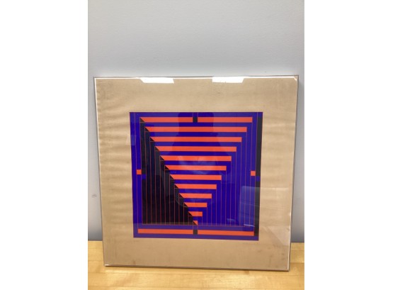 1971 Williams 'proof' Abstract Framed Wall Decor