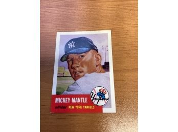 Topps Mickey Mantle New York Yankees Baseball # 83 Archives The Ultimate 1953 Series - In Plastic Sleeve