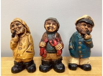 Orzeck Fisherman Figurines - Set Of 3
