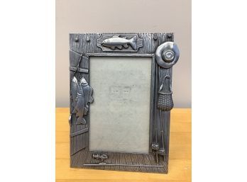 Metal Fishing Theme Picture Frame