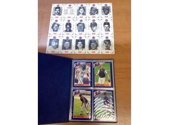 Kahn's 1990 Mets Baseball Cards In Book & Nobody Beats The Wiz/aT&T Mets 10 Sheets
