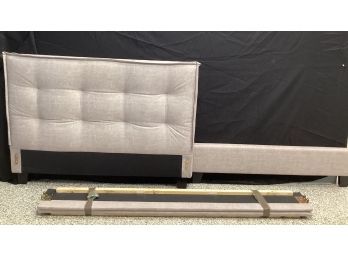 Kith Furniture Full Size Gray Fabric Headboard/footboard