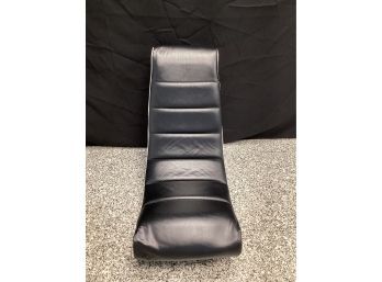 Gaming Rocker Chair, Black With White Sides