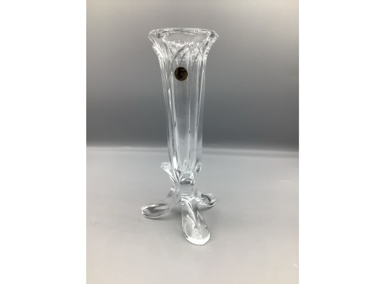 Cristal D Arques Crystal Footed Bud Vase