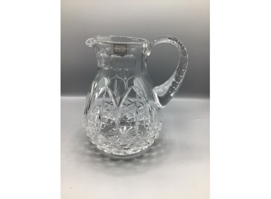Fifth Avenue Hand Cut Full Lead Crystal Pitcher - Made In Poland
