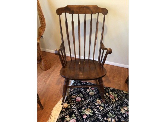 Solid Wood Rocking Chair With Cushion