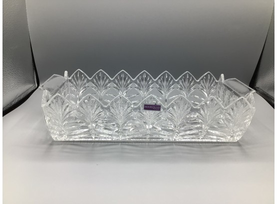 Marquis By Waterford Crystal Bread Tray With Handles