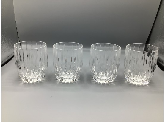 Crystal Whiskey Drinking Glasses - 5 Total