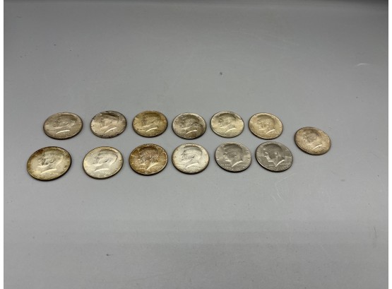 1964-1968 Half Dollar Coins - 13 Total