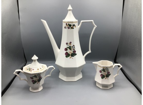 Nikko Classic Collection Ceramic Teapot Set - 3 Pieces Total
