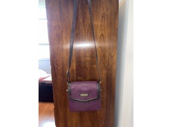 Tignanello Purple Leather Handbag