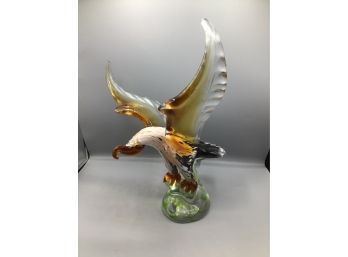 Dale Tiffany Art Glass Eagle Sculpture