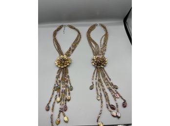 Joan Rivera Costume Jewelry Necklaces - 2 Total