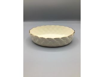 Lenox Porcelain Lattice Pattern Oval Bowl