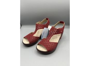 JBU By Jambu-chloe Red Wedge Sandals - Size 6M
