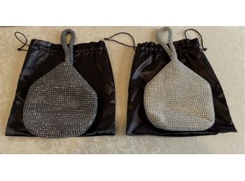 Real Collectibles By Adrienne Mesh Rhinestone Pattern Handbags - 2 Total