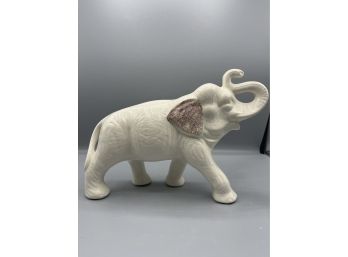 Elephant Ceramic Statue With Felted Bottom