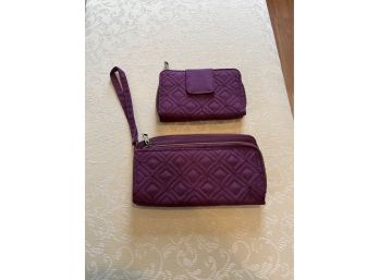 Travelon Purple Clutch/wallet Set - 2 Total