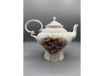 Royale Garden Bone China Teapot - Made In England