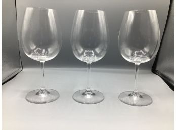 Marquis By Waterford Crystal Red Wine Glasses - 3 Total