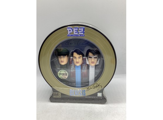 Pez Collectibles Elvis In Collector's Tin With CD - New