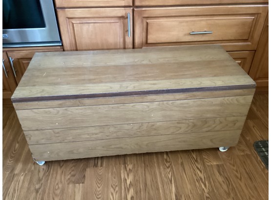 Composite/paneled Storage Trunk With Wheels