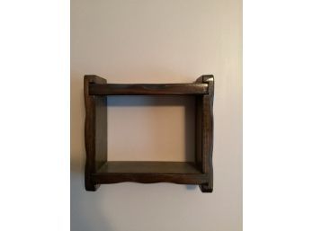 Wood Rectangular Wall Shelf