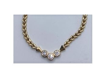 14K Yellow Gold Diamond Necklace/23.1 Grams 16' Long