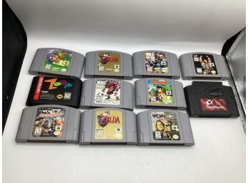 Nintendo 64 & Genesis Video Games - Assorted Set Of 11