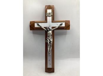 Wood Cross With Hidden Candle Storage Compartment